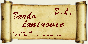 Darko Laninović vizit kartica